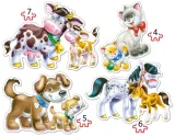puzzle-4w1-4567-elementow-animals-with-babies-stan-nowy