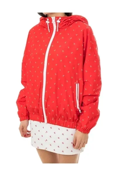 wiatrowka-kurtka-calvin-klein-red-monogram-stan-nowy