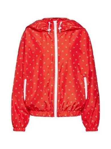 wiatrowka-kurtka-calvin-klein-red-monogram-stan-nowy