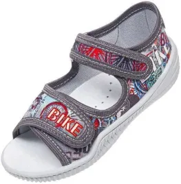 tenisowki-dzieciece-viggami-romek-szare-sandalki-chlopiece-na-rzep