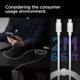 kabel-spigen-arcwire-lightning-cable-200cm-white-waga-z-opakowaniem-0-3-kg-stan-nowy