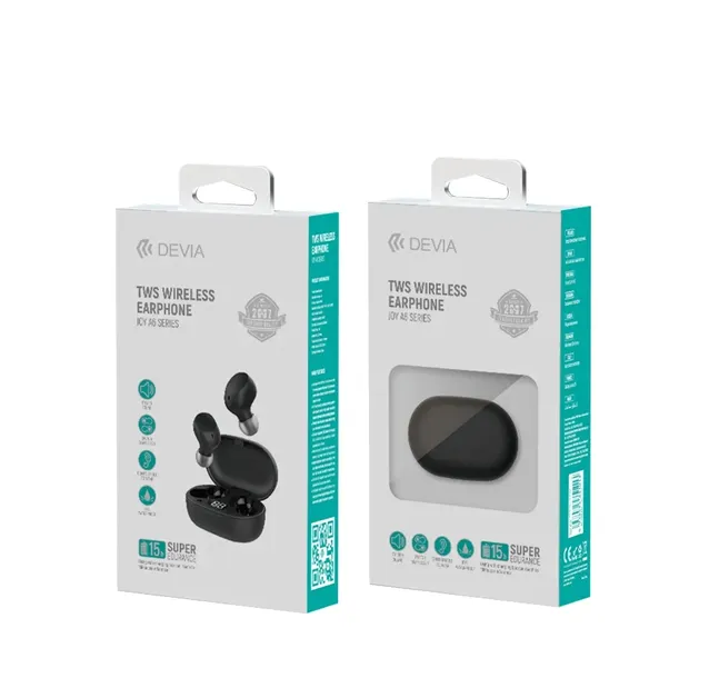 devia-sluchawki-bluetooth-tws-joy-a6-czarne-waga-z-opakowaniem-0-3-kg-stan-nowy