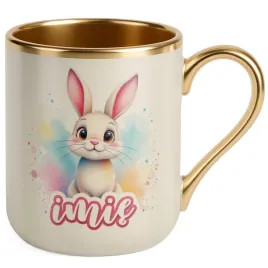 kubek-premium-zloty-ecru-personalizowany-wielkanoc-prezent-zajac-wiosna