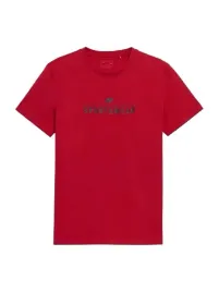 koszulka-czerwony-t-shirt-meski-z-nadrukiem-4f-ss23ttshm539