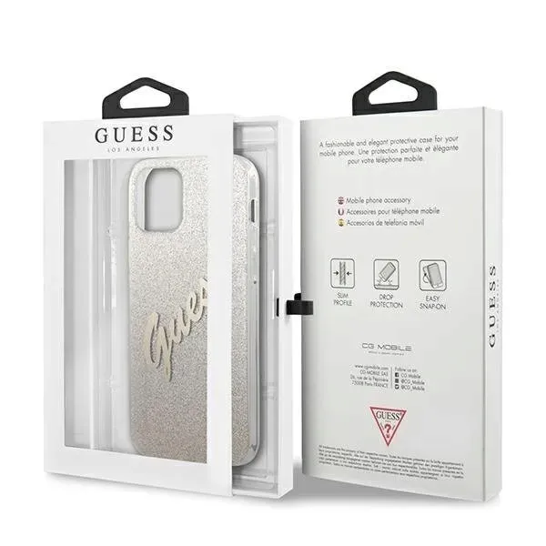 guess-iphone-12-pro-max-67-zloty-gold-hardcase-glitter-gradient-script