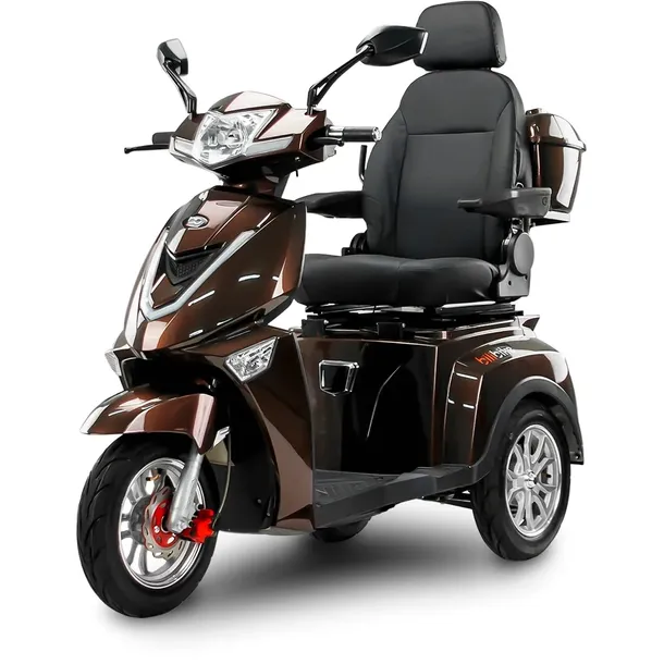 Skuter elektryczny pojazd inwalidzki BILI BIKE SHINO G4 GEL brązowy
