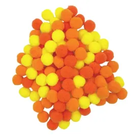 pompony-poliestrowe-10mm-120-szt-loveart-mix-zolto-pomaranczowy