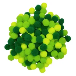 pompony-poliestrowe-10mm-120-szt-loveart-mix-zielony