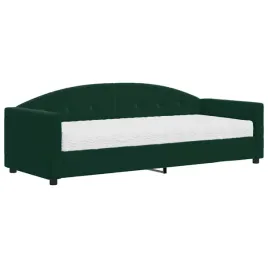 lezanka-2-w-1-z-materacem-222x90x75-cm-ciemnozielona
