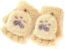 rekawiczki-bez-palcow-damskie-zimowe-cieple-pluszowe-bawelna-bezowe