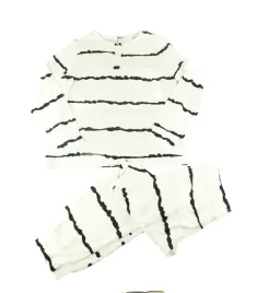 komplet-pizama-damska-biala-paski-l