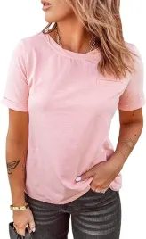 koszulka-t-shirt-damski-rozowy-z-kieszonka-luzny-l