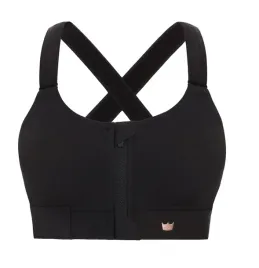 Zdjęcie produktu STANIK SPORTOWY SHEFIT CZARNY +ZŁOTY ŚREDNIE PODTRZYMANIE REGULOWANY M