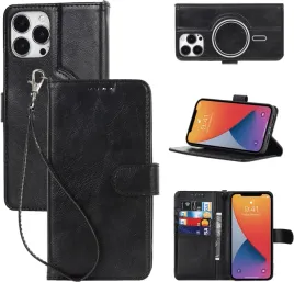 etui-do-apple-iphone-12-pro-max-z-klapka-czarne-ekoskora-magsafe-opaska