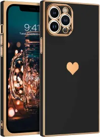 etui-do-apple-iphone-12-pro-silikonowe-czarne-zlote-z-sercem-a2341-a2406