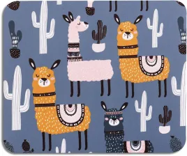 podkladka-pod-mysz-niebieska-w-kolorowe-lamy-i-kaktusy-18x16cm