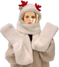 czapka-szalik-rekawiczki-3w1-kremowe-damskie-z-uszami-renifera