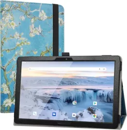 etui-zamykane-tablet-do-archos-t101-4g-niebieskie-kwiatki-przyroda-z-klapka