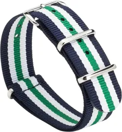 pasek-do-zegarka-granatowo-zielono-bialy-nato-nylon-srebrna-klamra-18mm