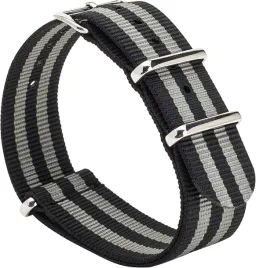 pasek-do-zegarka-czarno-szary-nato-nylon-uniwersalny-srebrna-klamra-22mm