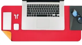 podkladka-pod-mysz-wodoodporna-dwustronna-bordowo-zolta-skora-pu-90x40cm