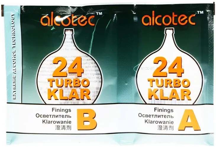ALCOTEC Turbo Klar 24 klarowanie wina zacier 10 sztuk