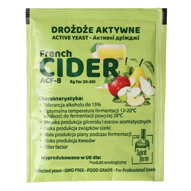 Drożdże do cydru FRENCH AROMATIC CIDER SpiritFerm