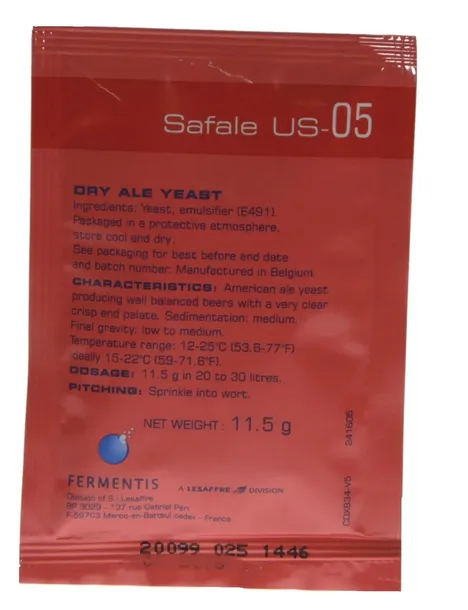 Suche drożdże piwowarskie US-05 11,5g
