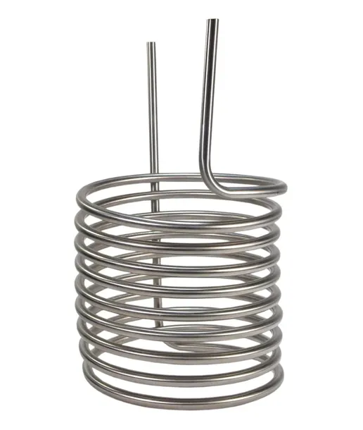 Chłodnica INOX 19cm do brzeczki piwa 6mb/fi10mm