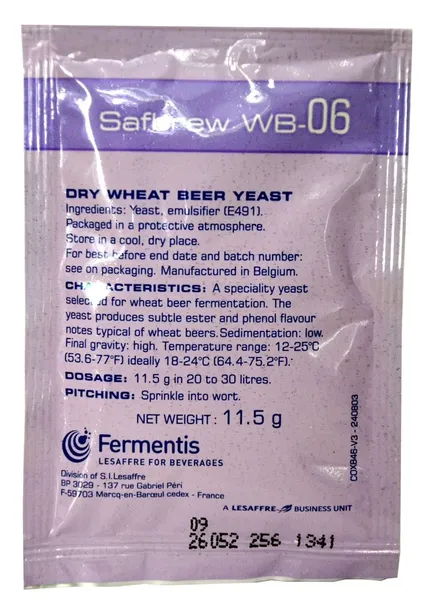 drożdże piwowarskie SAFBREW WB-06 11,5g