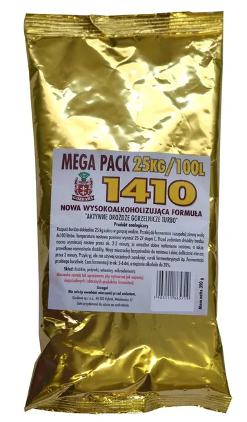 Drozdże gorz. GOZDAWA 1410 na 100 LITRÓW MEGA PACK