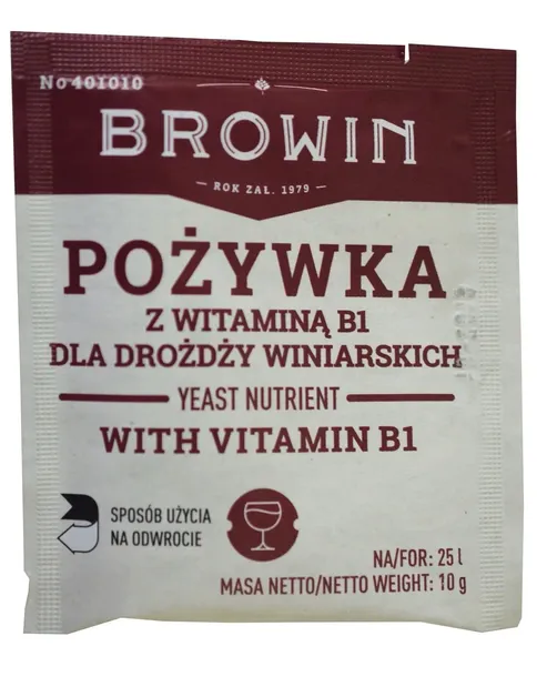 POŻYWKA winiarska BROWIN Z WITAMINĄ B 401010