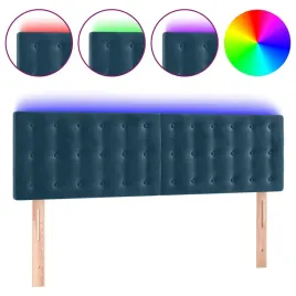 zaglowek-led-aksamit-ciemnoniebieski-144x5x78cm
