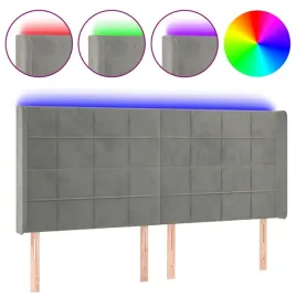 zaglowek-led-aksamit-jasnoszary-183x16x118cm