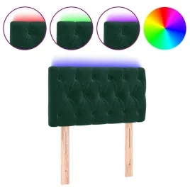 zaglowek-led-aksamitny-80x7x78-88-ciemnozielony