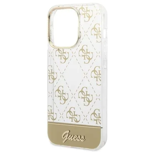 guess-etui-do-iphone-14-pro-61-zloty-gold-hardcase-4g-pattern-script-stan-nowy