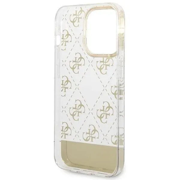 guess-etui-do-iphone-14-pro-61-zloty-gold-hardcase-4g-pattern-script-stan-nowy