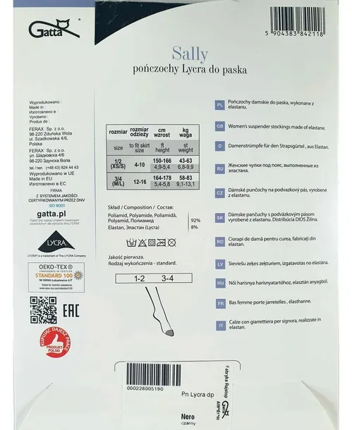 gatta-sally-3-4-nero-kolor-inny-kolor