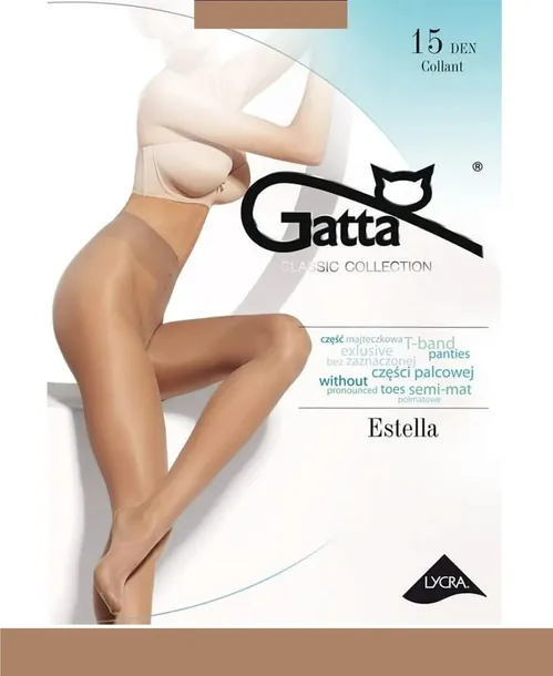 GATTA ESTELLA 15 DEN 4-L/Beige