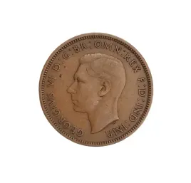 stara-moneta-kolekcjonerska-pol-1-2-pensa-penny-1942-wielka-brytania