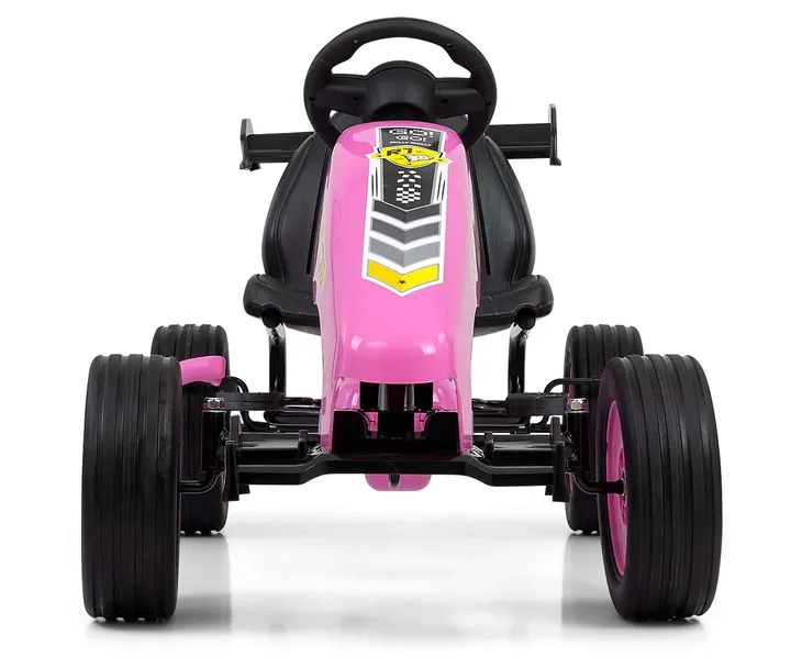gokart-na-pedaly-rocket-pink-stan-nowy