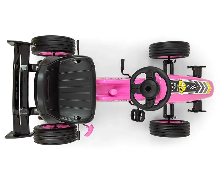 gokart-na-pedaly-rocket-pink-stan-nowy