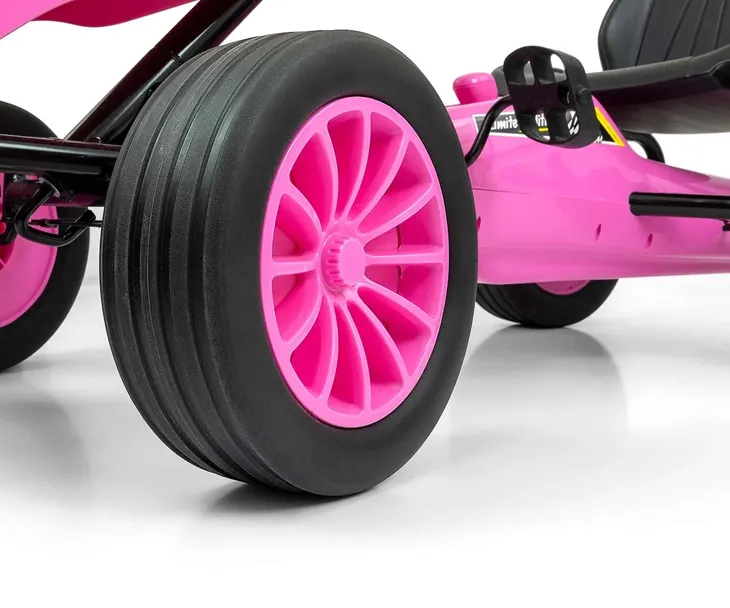 gokart-na-pedaly-rocket-pink-stan-nowy