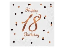 serwetki-bandc-happy-18-birthday-biale-rozowo-zloty-33-cm-x-33-cm-20-szt