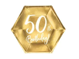 talerzyki-50th-birthday-zloty-20-cm-6-szt-urodzinowe-urodziny