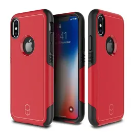 patchworks-level-aegis-iphone-x-red-black