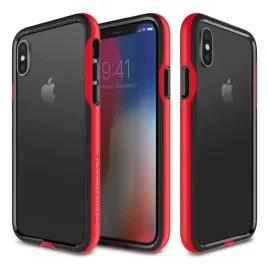 patchworks-level-silhouette-iphone-x-red-black