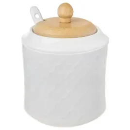 cukiernica-porcelanowa-ze-wzorem-bambus-lyzeczka
