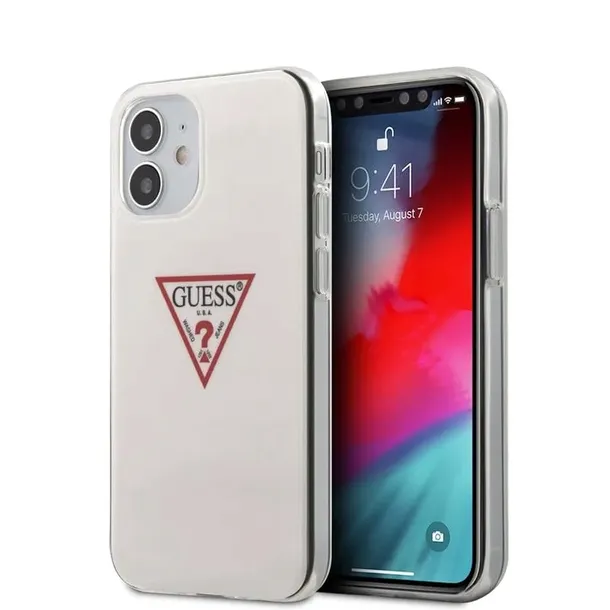 guess-triangle-logo-etui-iphone-12-mini-bialy