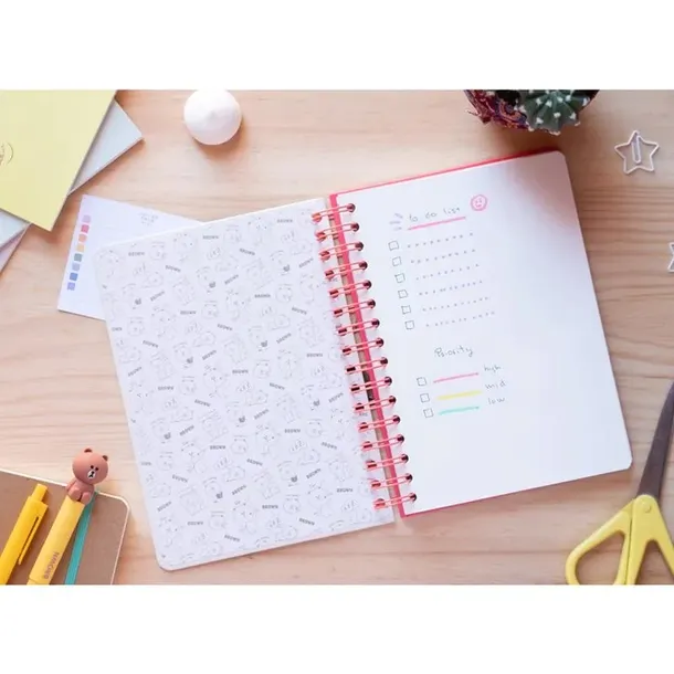 line-friends-notes-notatnik-a5-stan-nowy-waga-z-opakowaniem-0-3-kg